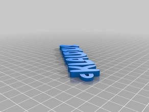 nombre llavero mando organización personalizado 3d print model - Mito3D