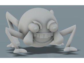 deepfried laughcry emoji bacaklar 3d baskı lanetli derin kızarmış komik gülmek, ağlamak mem memler 3d print model - Mito3D