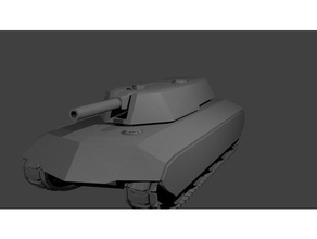 m10a2 tanque medio vehículos arma de fuego militar modelo seguimiento un vehículo 3d print model - Mito3D