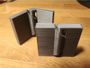 dobradiça de pé engenharia fácil impressão totalmente montado dobradiças nenhum suporte impresso montada 3d print model - Mito3D