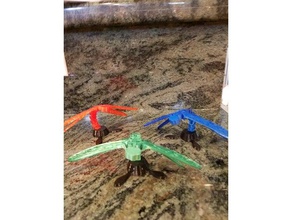 dragonfly stand toys games 3d print model - Mito3D
