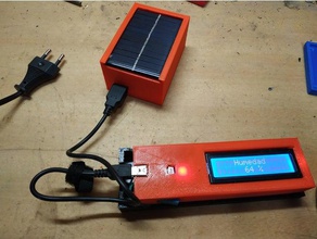 cargador solar 5v diy arduino a energia reno painel 3d print model - Mito3D