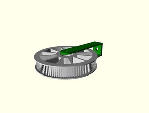 personalizável denteado polia wshackle ao ar livre jardim personalizador de sistemas roldana 3d print model - Mito3D