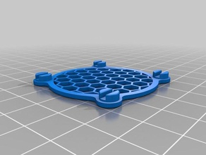 40mm hexagon fan guard push fit 3d printer parts cr-10 ender 3 3d print model - Mito3D