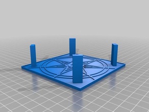 coaster titular de juego tronos 7 puntas estrella interactivo art beber montaña 3d print model - Mito3D