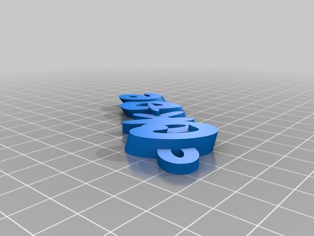 cok-de de porte-clés personnalisé 3D print model - Mito3D