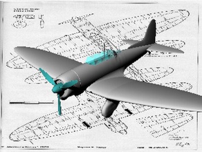 aichi d3a2 andere Flugzeug 3d print model - Mito3D