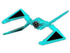 sw tiehu cacciatore i giocattoli giochi rogue squadron 3 scifi star fighter di wars x-wing miniatures 3d print model - Mito3D