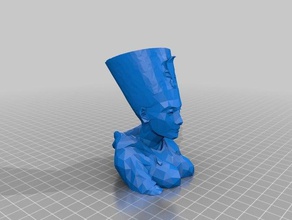 Firavun düşük poly heykeller 3d print model - Mito3D