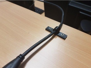 câble clip de fixation organisation 3d print model - Mito3D