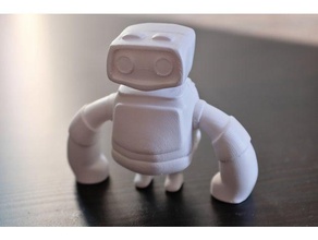 booty robot creatures cute easy print split 3d print model - Mito3D