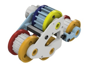 rc wheel track-Konvertierung Fahrzeuge 3d print model - Mito3D