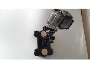 gopro supporto magnetico la fotocamera mount 3d print model - Mito3D