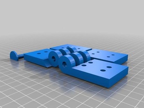 meine kundengebundenes Scharnier scharnier kann individuell angepasst werden Teile 3d print model - Mito3D