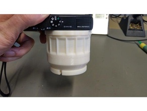 kamerahalter nikon p300 mikroskop kamera kamerahalterung mount 3d print model - Mito3D