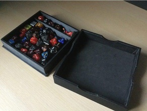 simple dice tray dnd dungeons dragons 3d print model - Mito3D