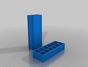 stackable boxes tool holders customized 3d print model - Mito3D