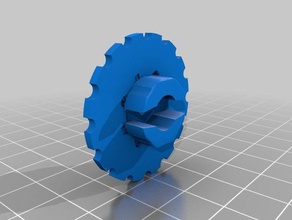 anet a8 large leveling knobs 2018 version larger wingnuts 3d printer parts upgrade 3d print model - Mito3D