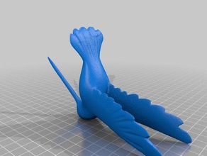 hummingbird umgedreht Kreaturen 3d print model - Mito3D
