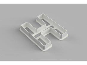 letra de el cortador la galleta cocina comedor cookiecutter letras 3d print model - Mito3D