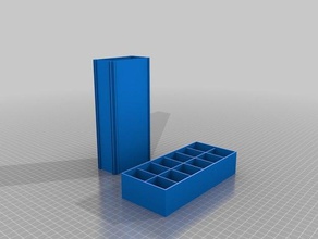 80 175 stackable boxes tool holders customized 3d print model - Mito3D