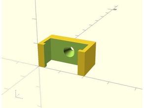 profilo led clip foro per la vite casa 3d print model - Mito3D