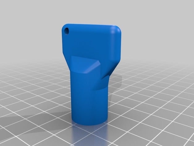 my customized parametric 103 mm triangle key hand tools 3D print model - Mito3D