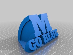 go blue sweep office customized 3d print model - Mito3D
