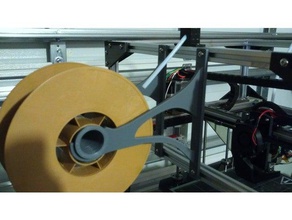 folgertech ft-5 spool holder+bowden tube 3d printer parts 2020 r-2 3d print model - Mito3D