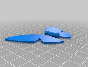 farfalla easy print arredamento 3d print model - Mito3D