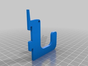 cube wall hook office cubical mount 3d print model - Mito3D
