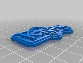 il mio personalizzato di natale kayley tag i segni loghi 3d print model - Mito3D