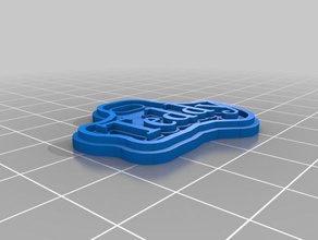 il mio personalizzato di natale teddy tag i segni loghi 3d print model - Mito3D