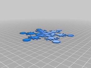 meine angepasste snowflake3 interactive Kunst 3d print model - Mito3D