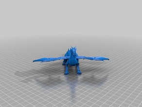 dragon 3d printing cool fantasy 3d print model - Mito3D