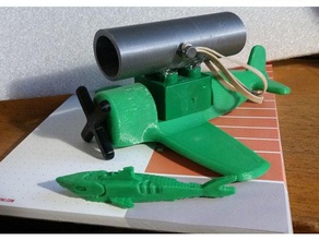 zombie shark launcher toys games 3d print model - Mito3D
