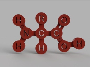 monómero péptido ilustrar hydrationdehydration reacciones biología 3d print model - Mito3D