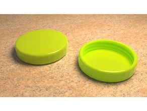 mason jar lids openscad kitchen dining large small 3d print model - Mito3D