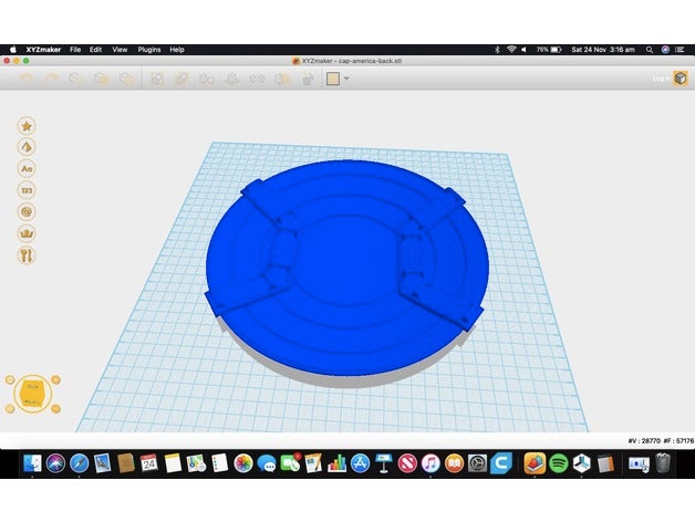 capitán américa escudo de pie 3d impresión 3D print model - Mito3D