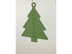 holiday tree ornament decor 2018 christmas 3d print model - Mito3D