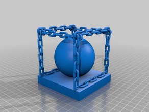teste de caixa corrente 3d impressão testes o calibração esfera 3d print model - Mito3D
