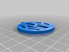 personalizzata monogram pendant kbb gioielli 3d print model - Mito3D