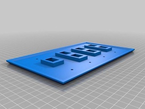 7 port wally wall plate customizer Haushalt angepasst 3d print model - Mito3D