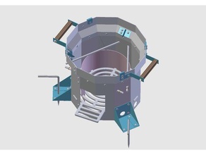berkeley-darfur de la estufa 3d impresión cohete 3d print model - Mito3D