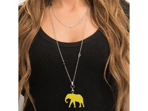 éléphant pendentif bijoux 3d les éléphants de la mode accessoires accessoire des hommes pendentifs femmes 3d print model - Mito3D