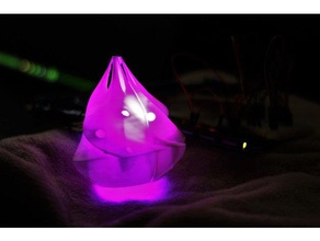 coquille de conque la lampe l'électronique akshay souffleur conception dinakar led lumière portable 3d print model - Mito3D
