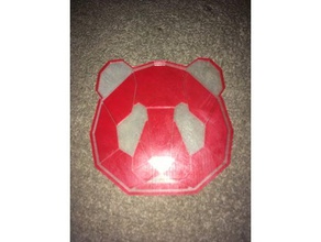 double colored panda 3d printing 3d print model - Mito3D