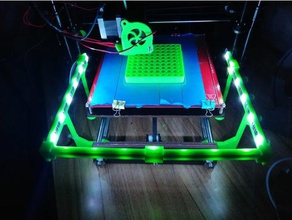 prusa led light frame 3d printer accessories printing 3d print model - Mito3D