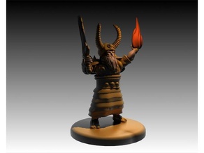 cüce savaşçı çirkin şövalye sabit oyuncaklar oyunlar hilldwarf tepe longsword mage plaka zırh viking 3d print model - Mito3D