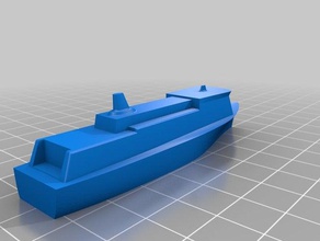 ferry simple modèle des véhicules navire 3d print model - Mito3D